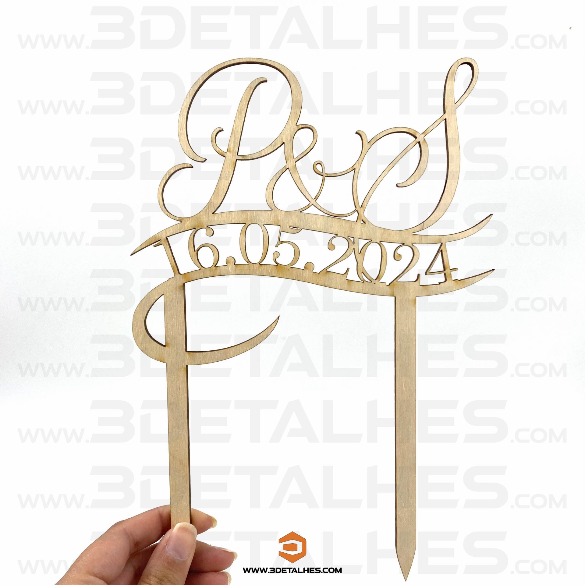 Topo de Bolo - Iniciais