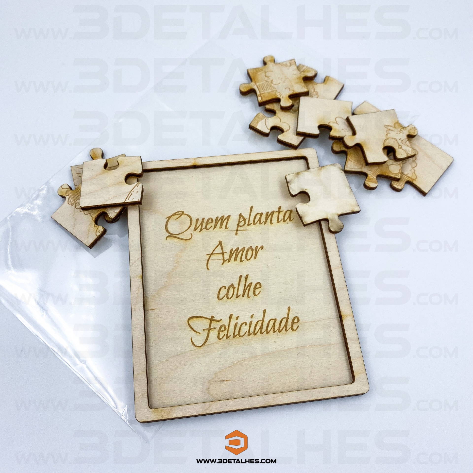 Lembrança Puzzle com Fotografia Gravada