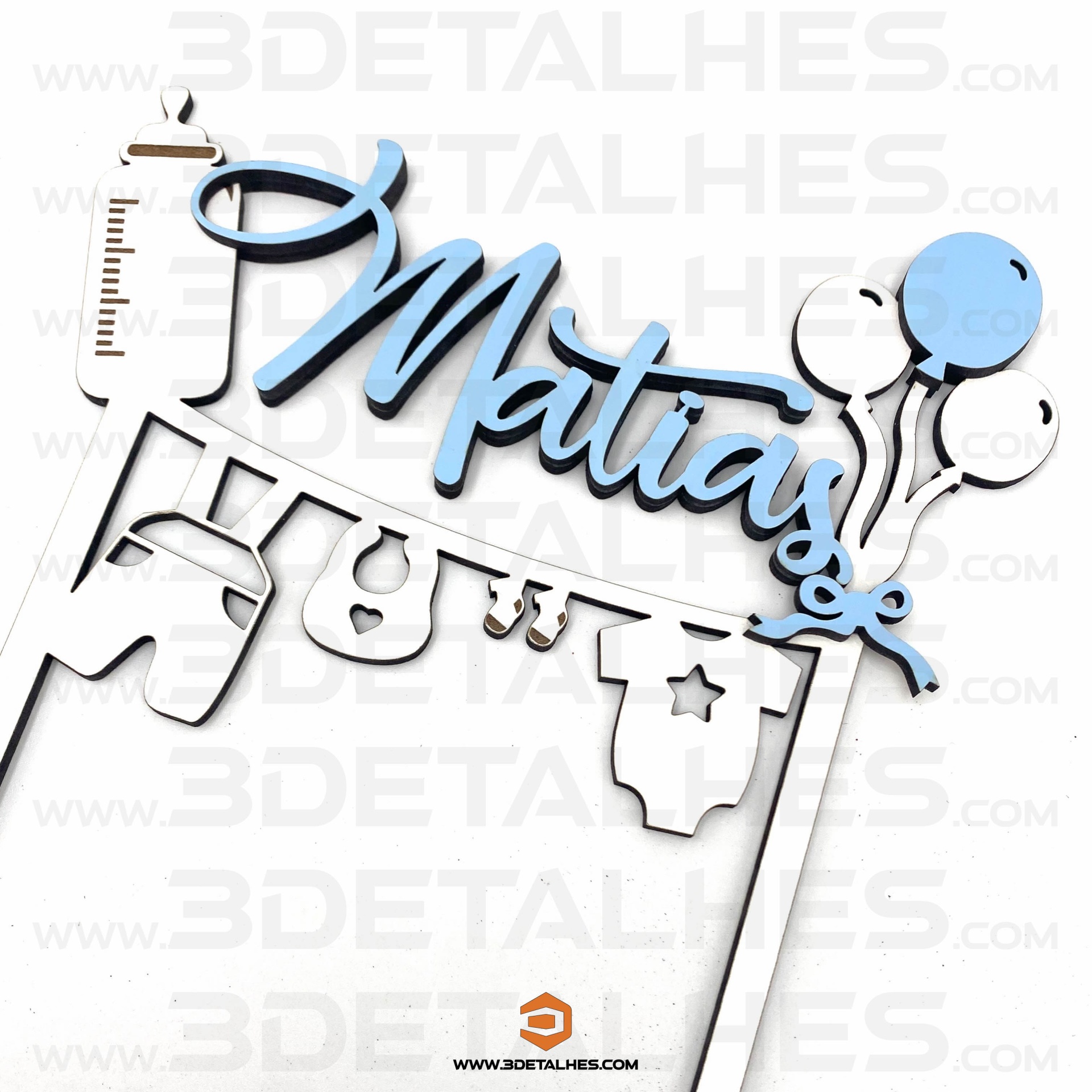 Topo de Bolo - Chá de Bebé