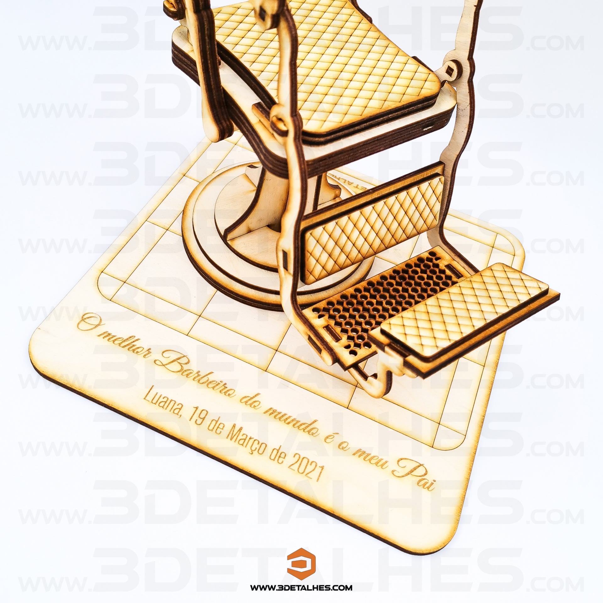 Cadeira de Barbeiro 3D