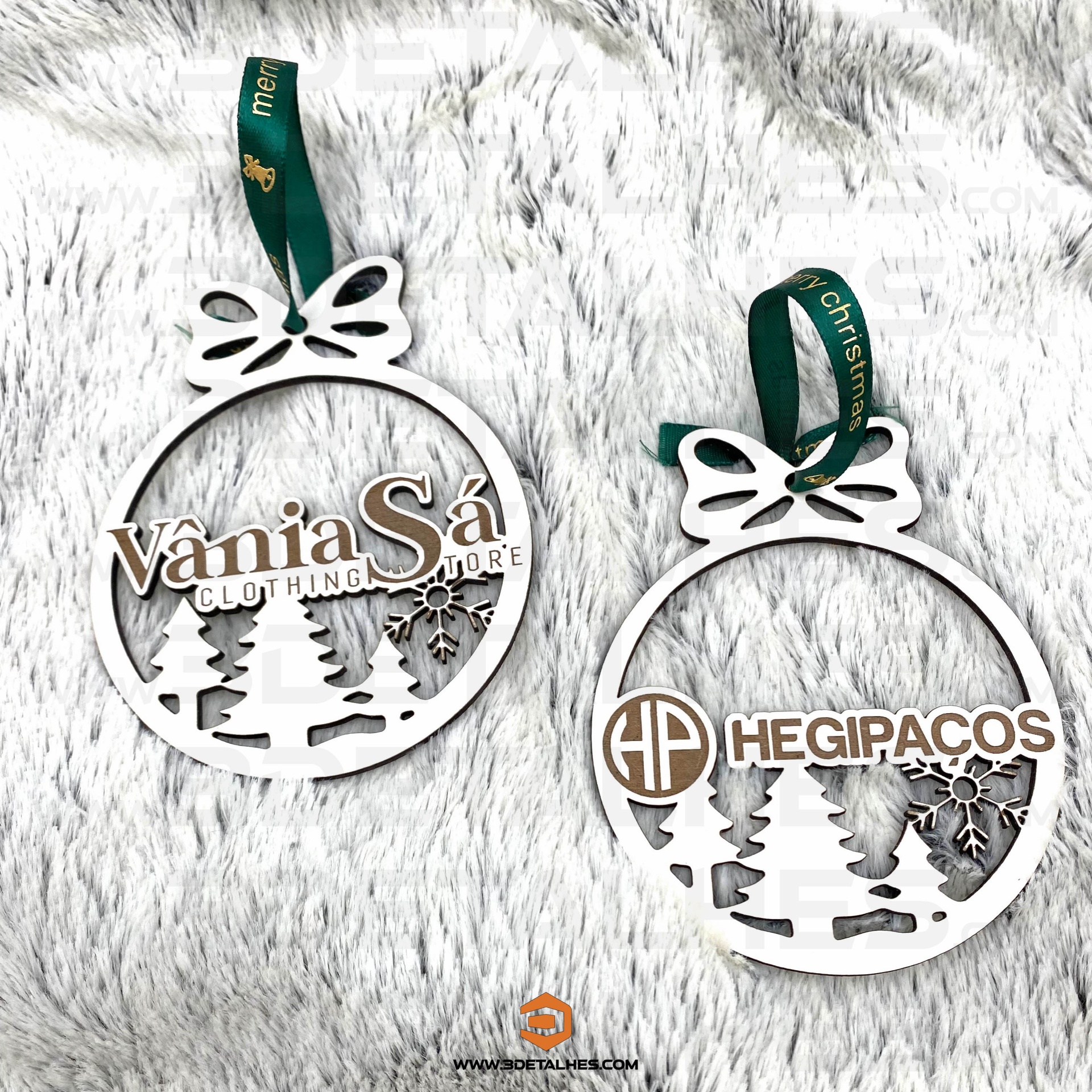 Bola de Natal Laço com Logótipo