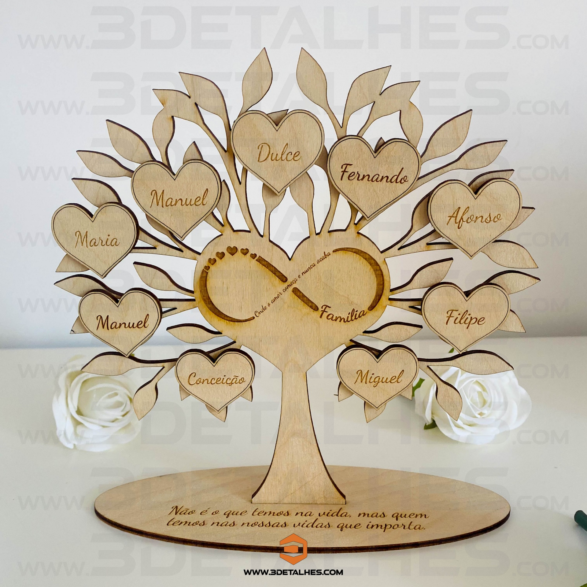 Árvore da Vida com Coração no Centro