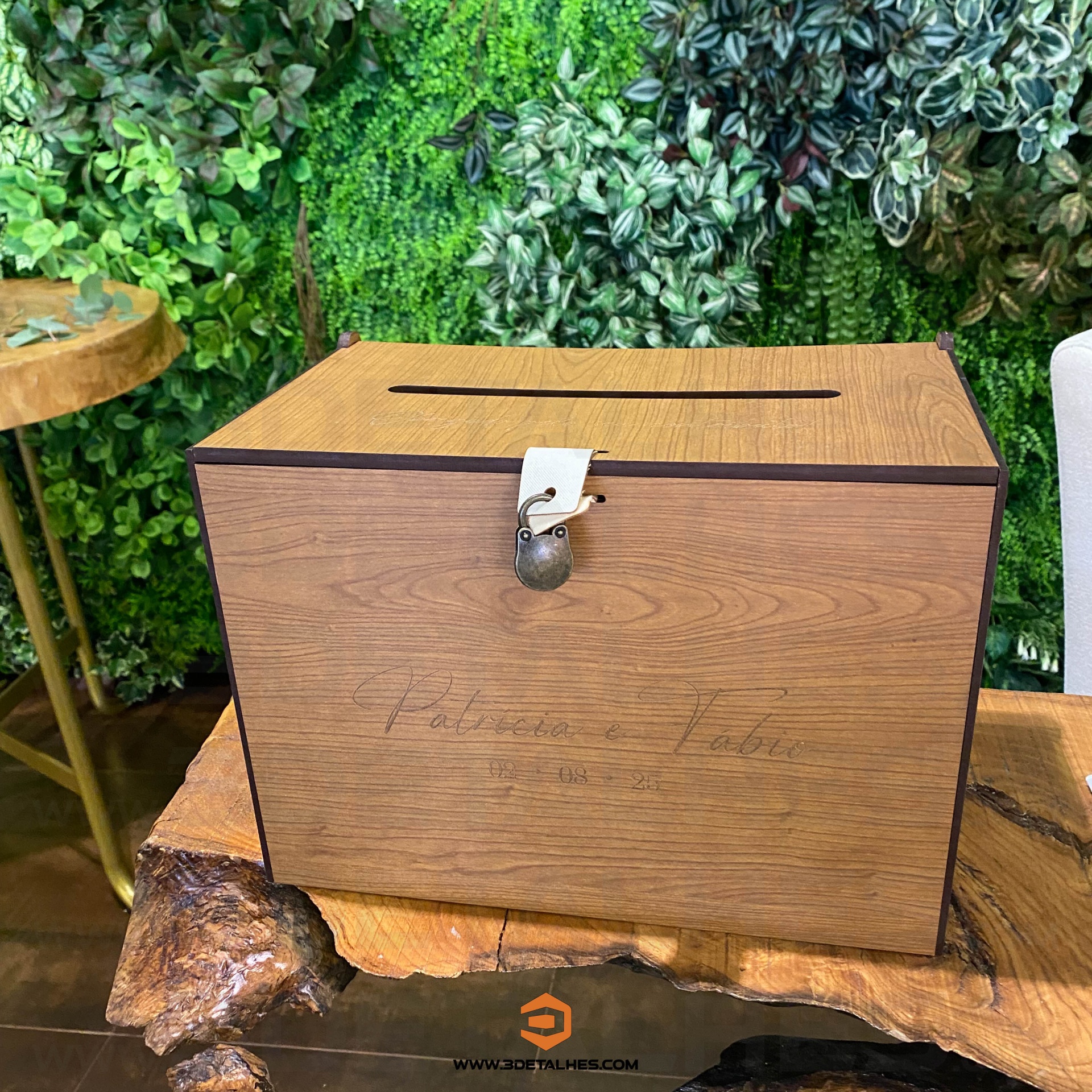 Caixa para Envelopes - Nogueira