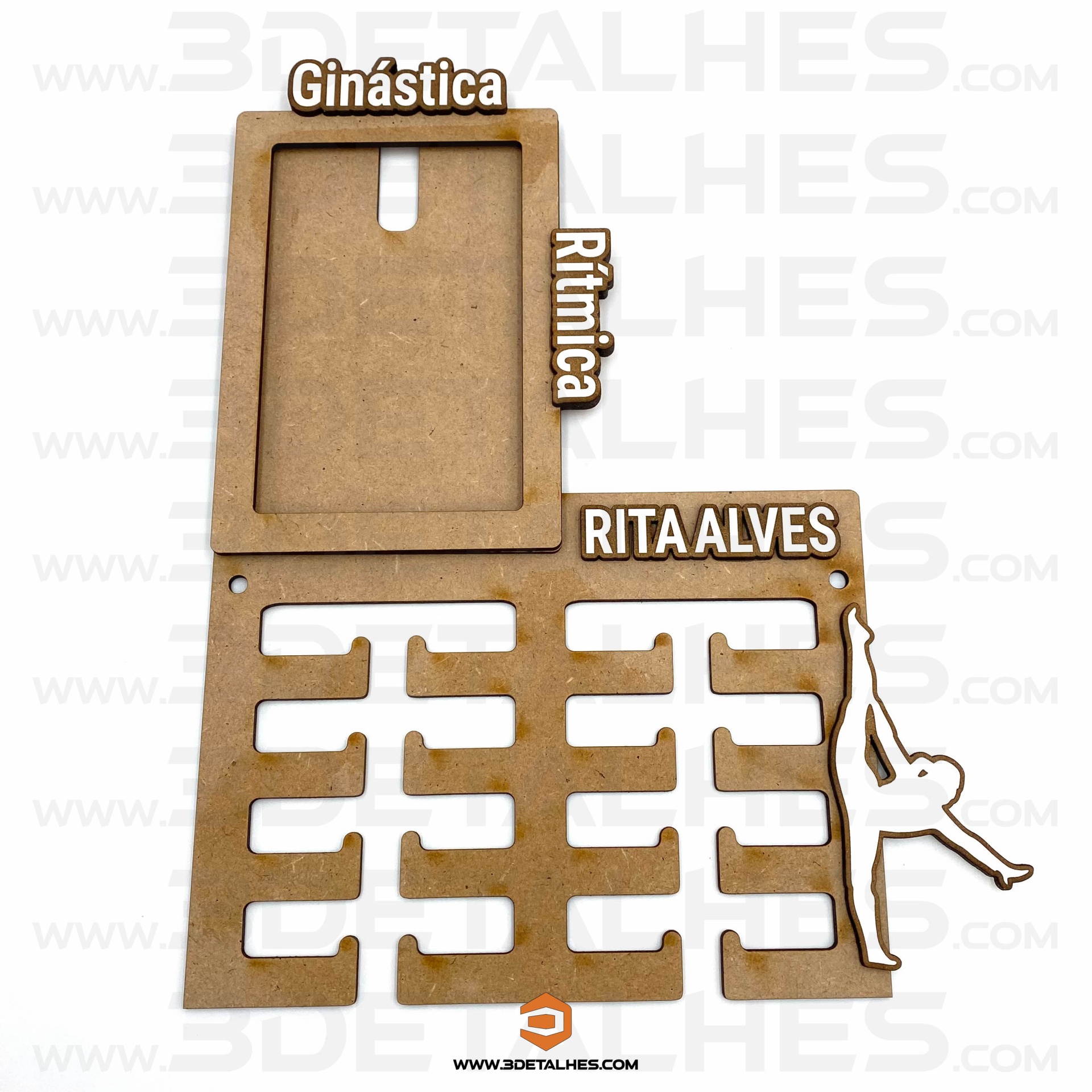 Suporte de Medalhas com Moldura