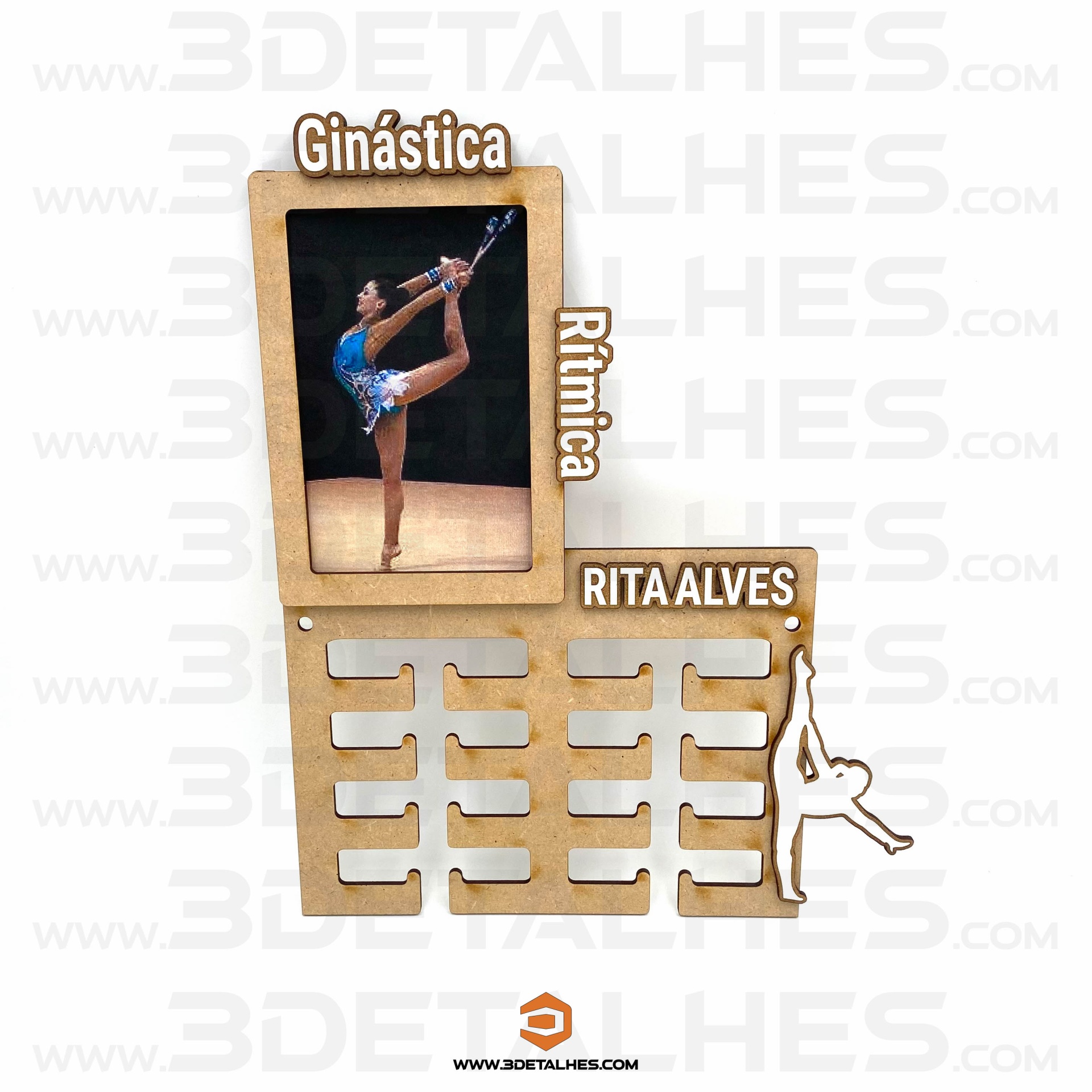 Suporte de Medalhas com Moldura