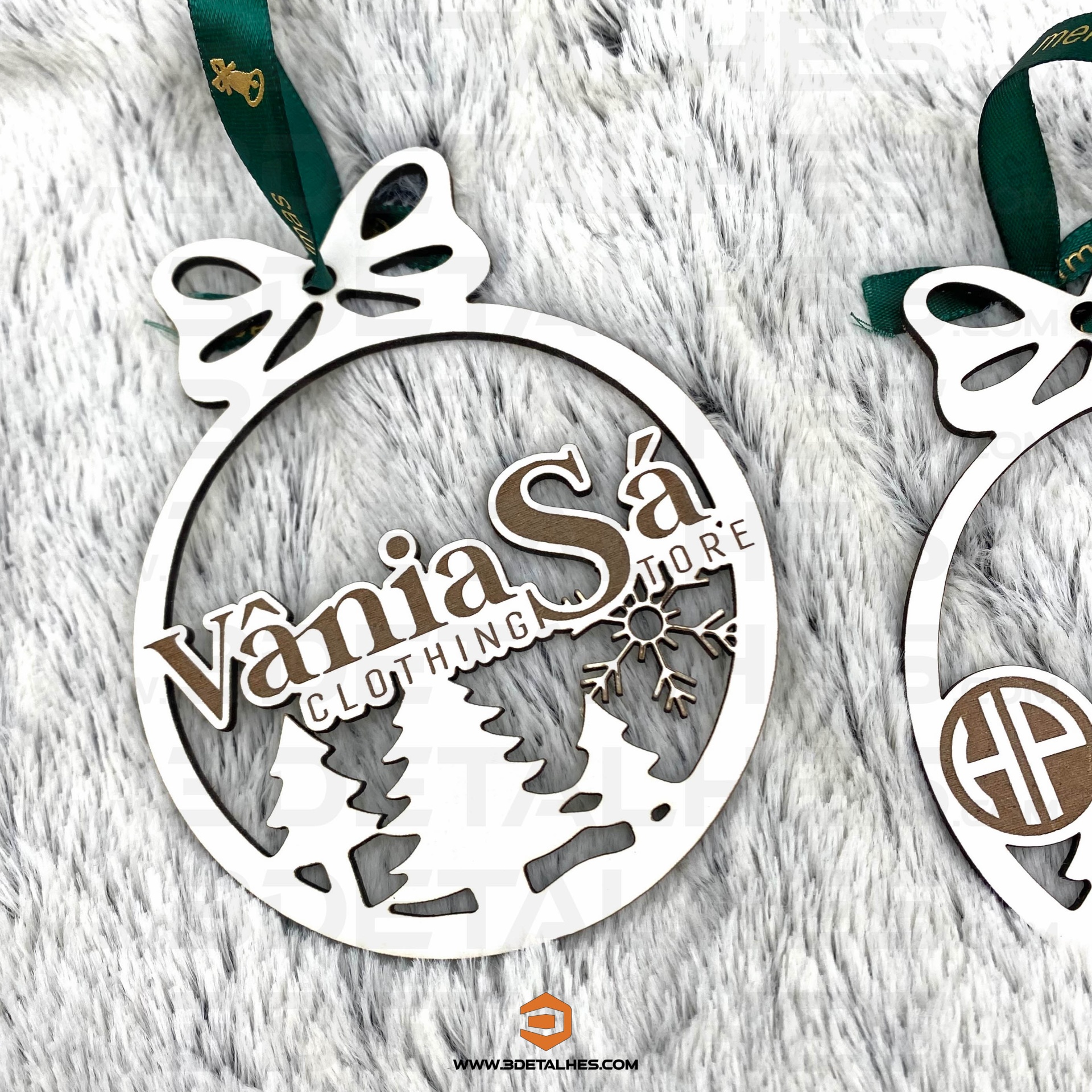 Bola de Natal Laço com Logótipo