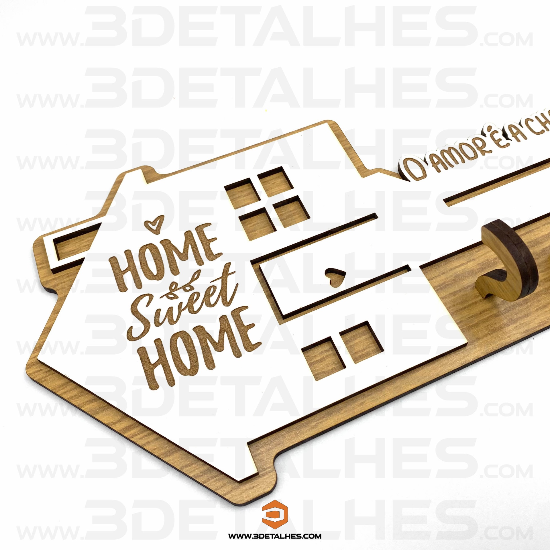 Chaveiro de Parede Home Sweet Home
