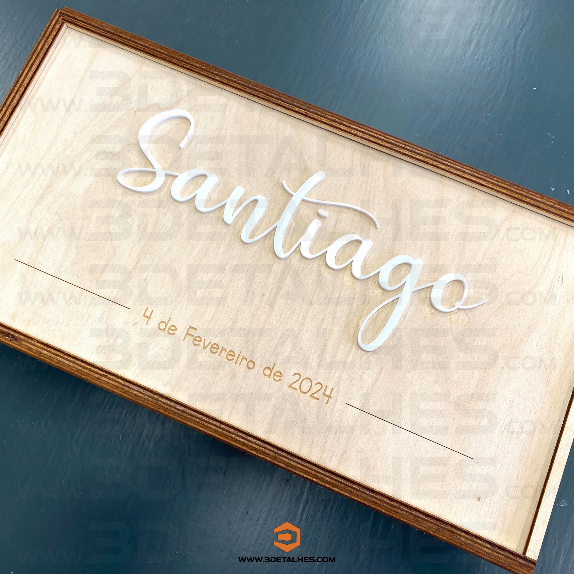 Caixa de Batismo em Contraplacado