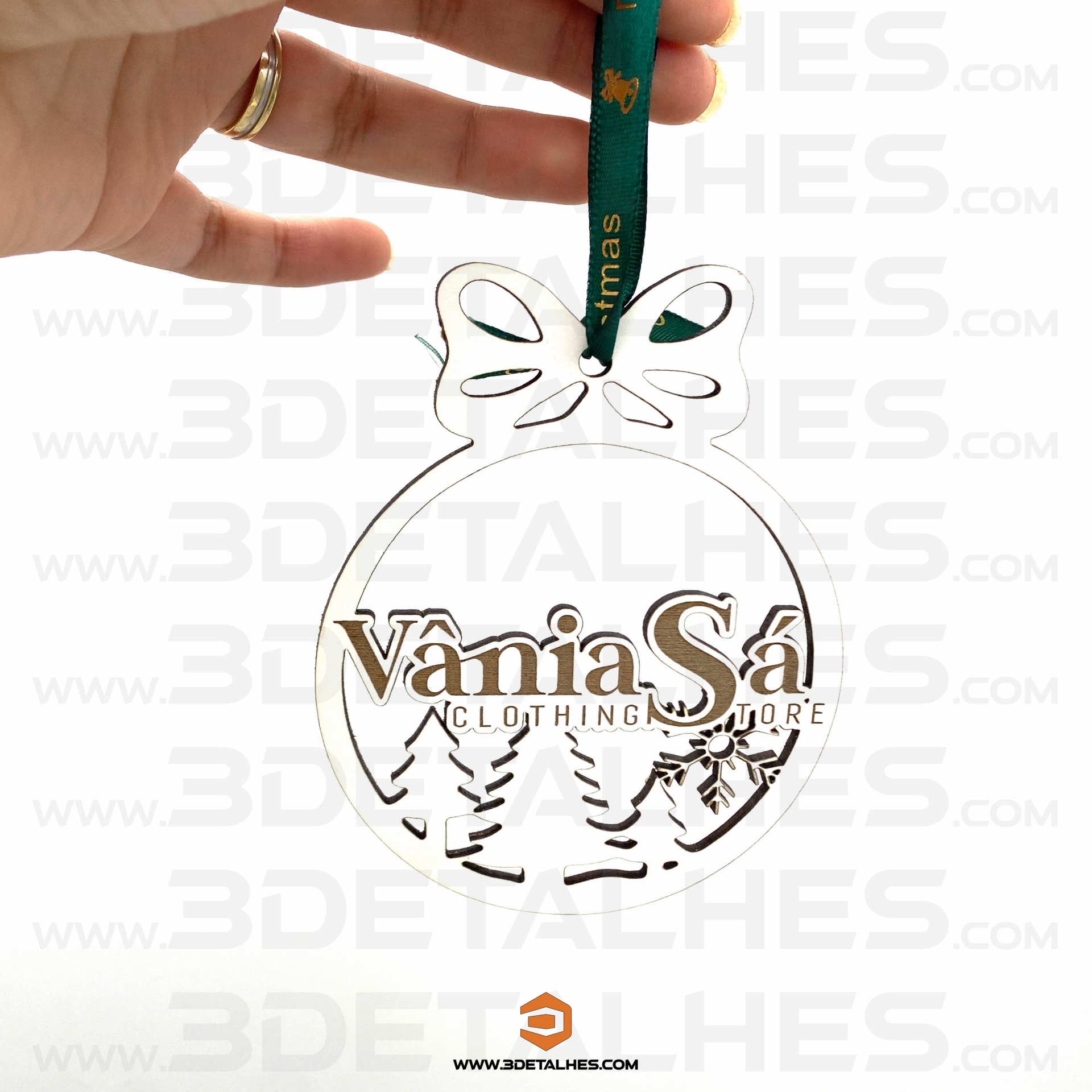 Bola de Natal Laço com Logótipo