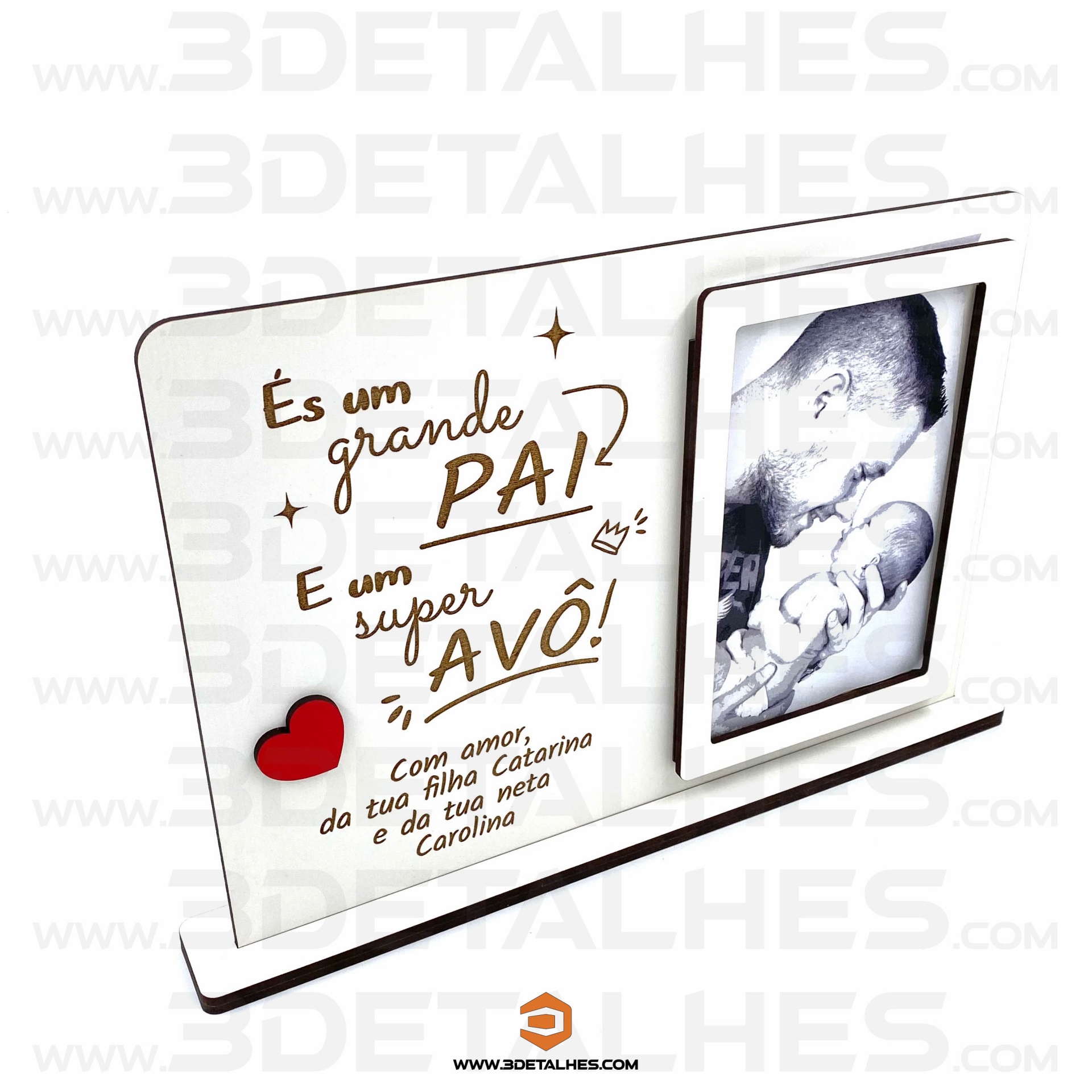 Moldura "És um grande Pai e um Super Avô"