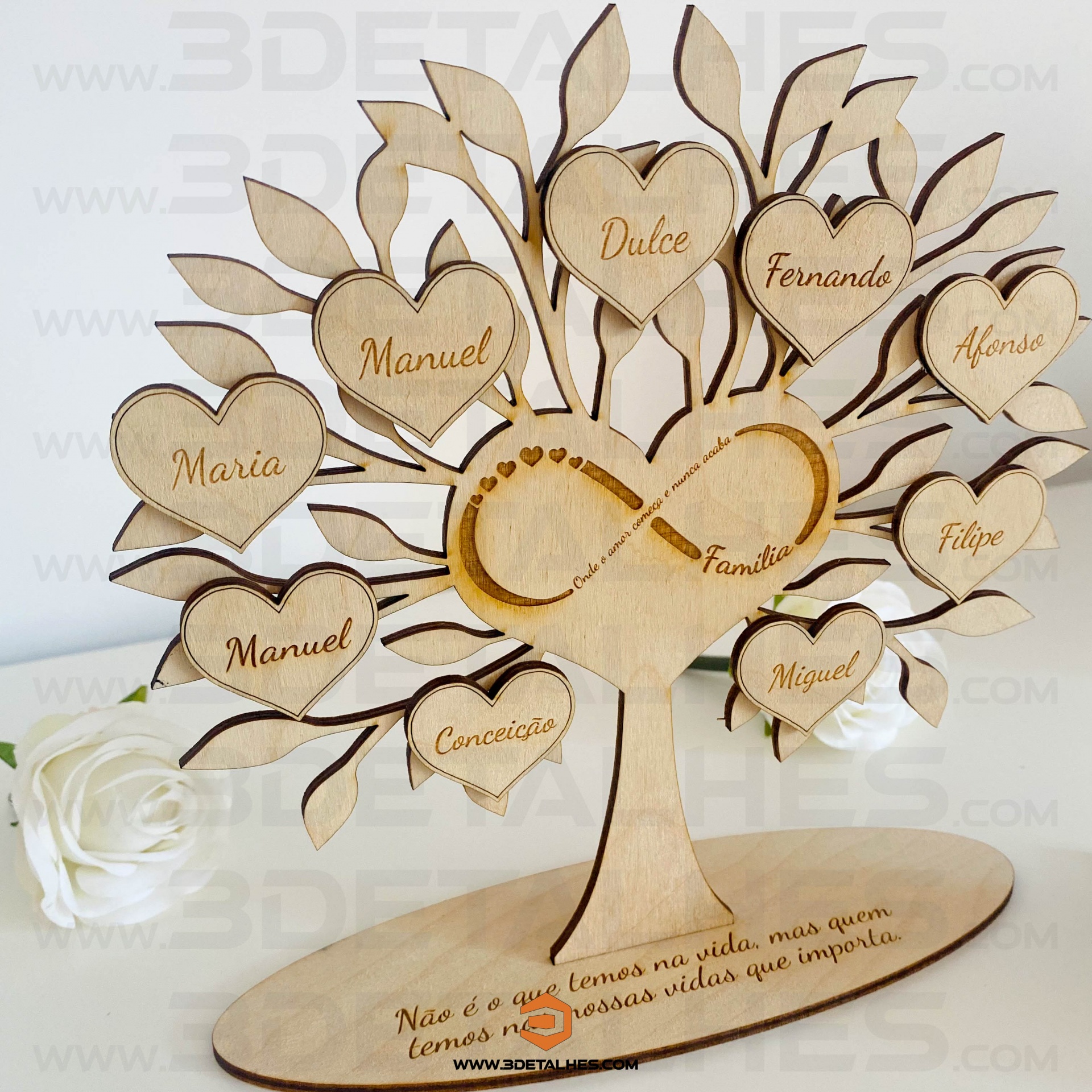 Árvore da Vida com Coração no Centro