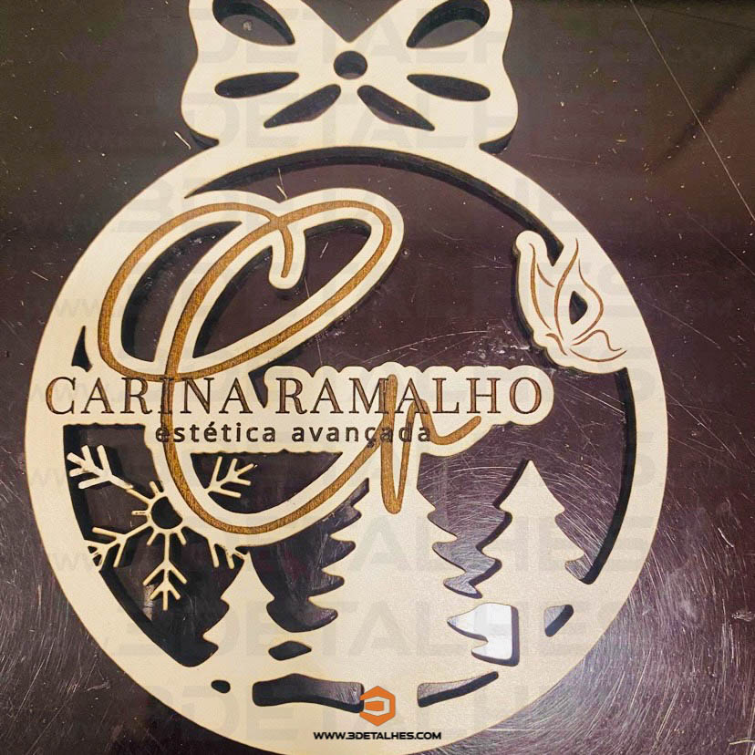 Bola de Natal Laço com Logótipo