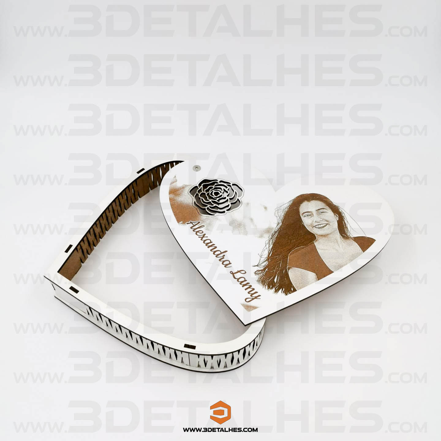 Caixa Coração com Fotografia