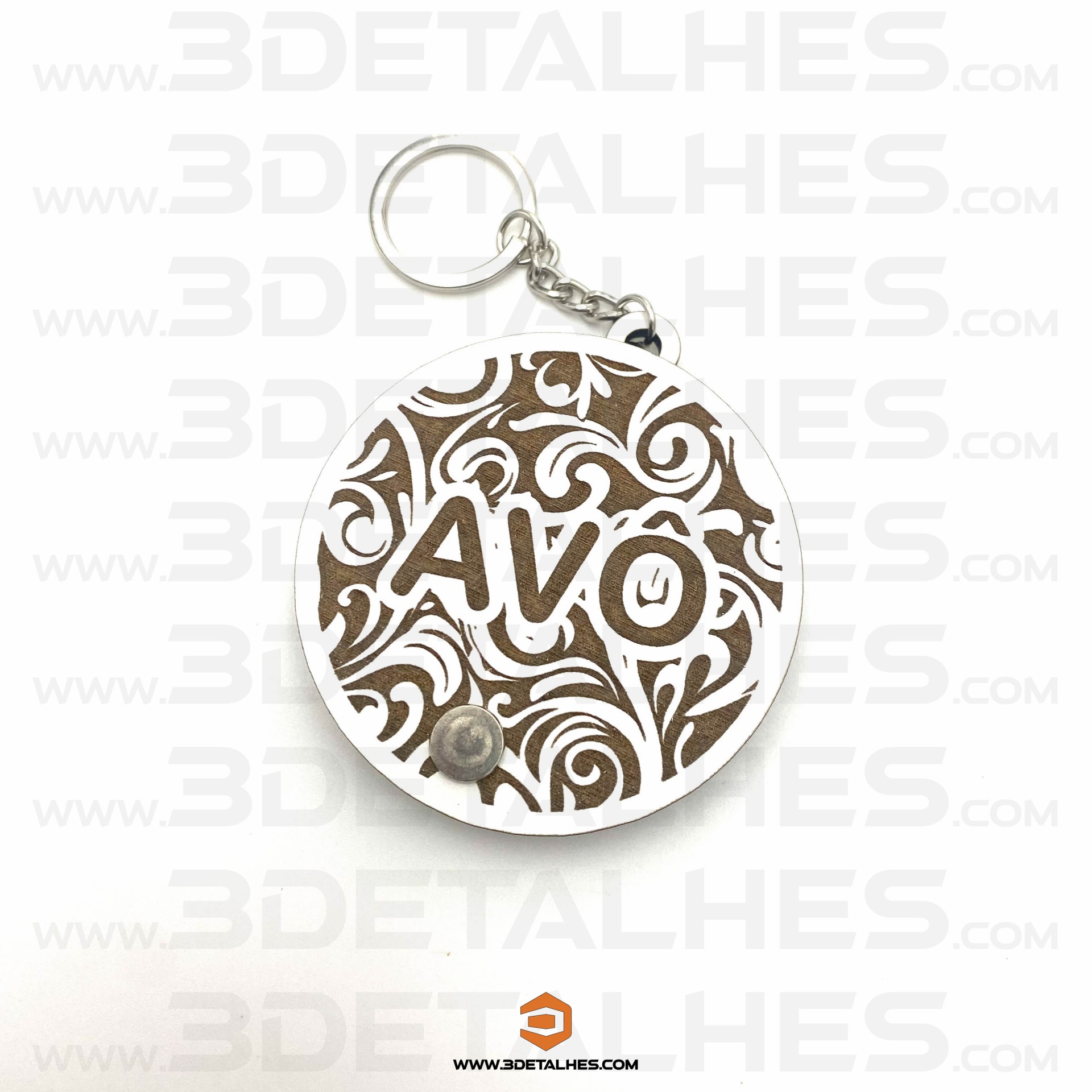 Porta Chave Redondo com Foto