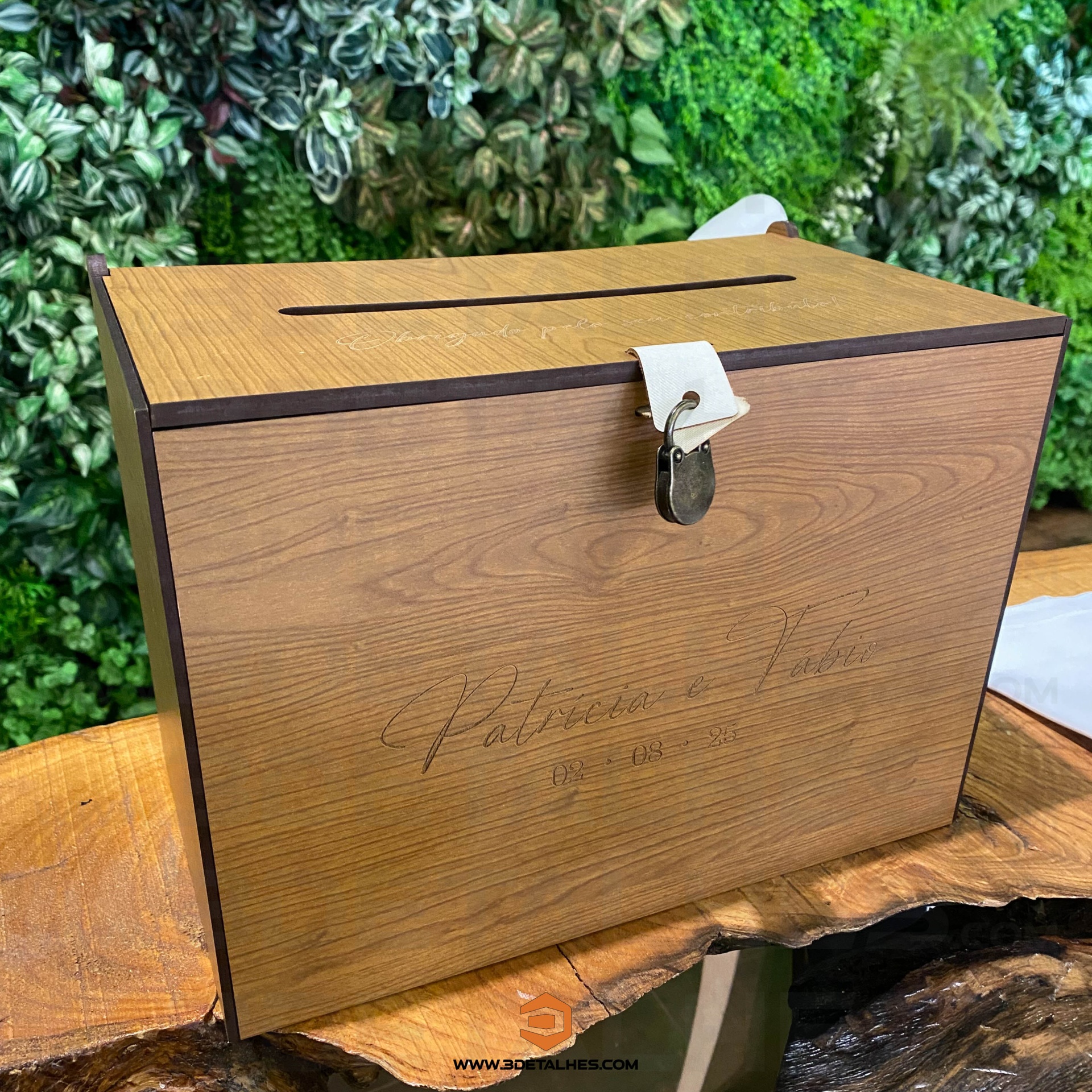 Caixa para Envelopes - Nogueira