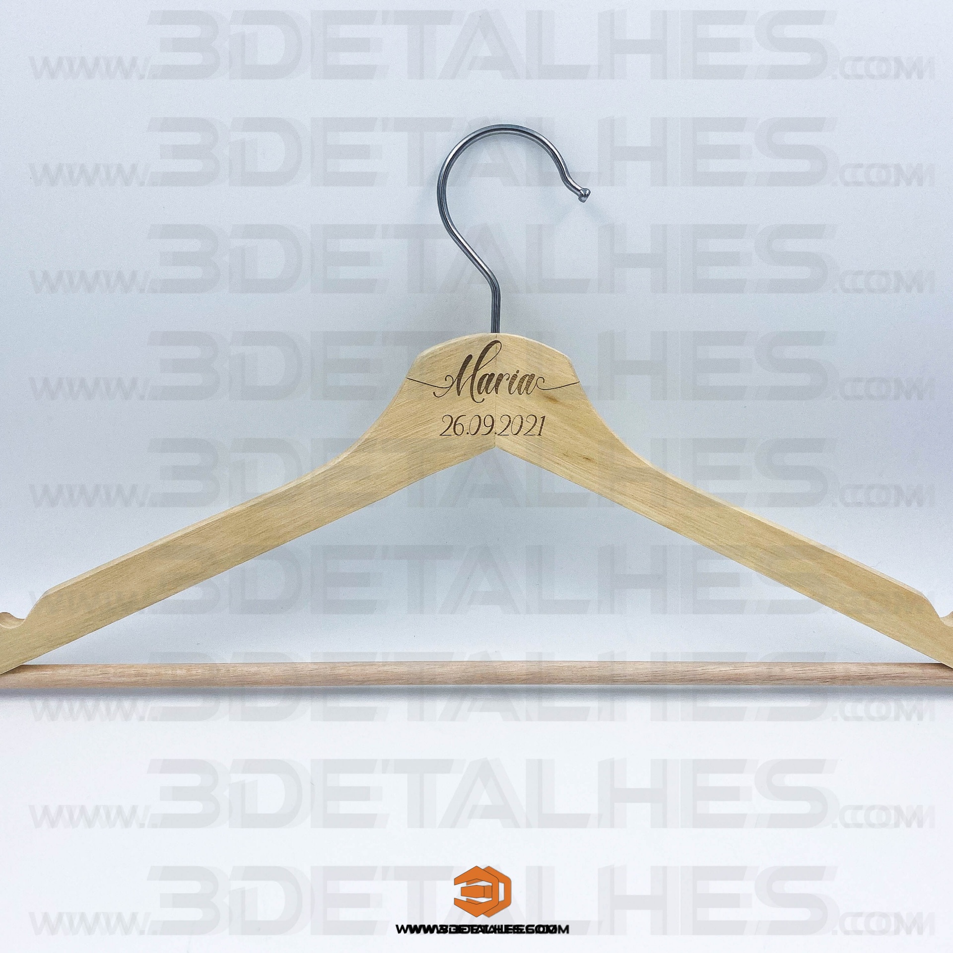 Conjunto de Cabide com gravação