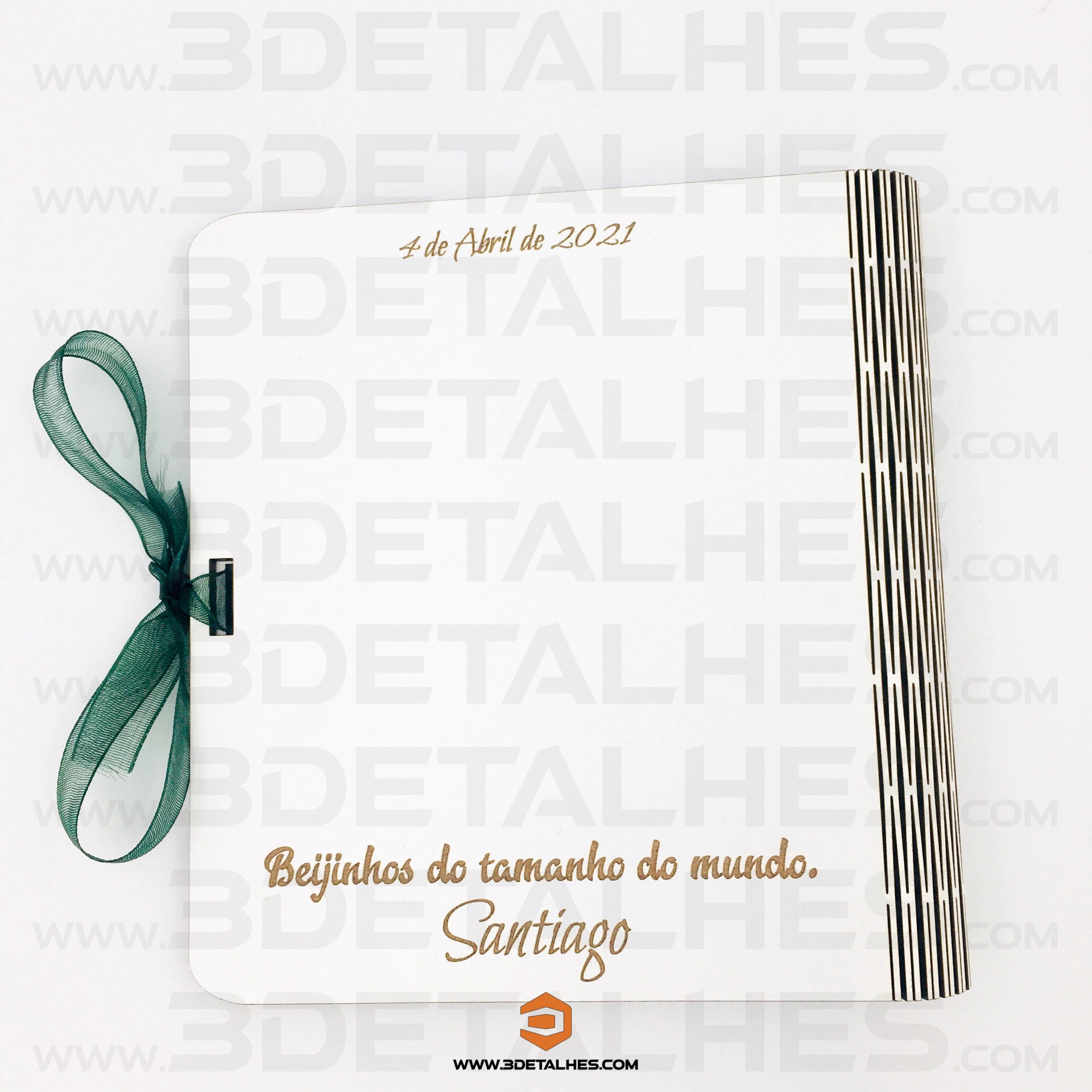 Livro com Mensagem e Foto