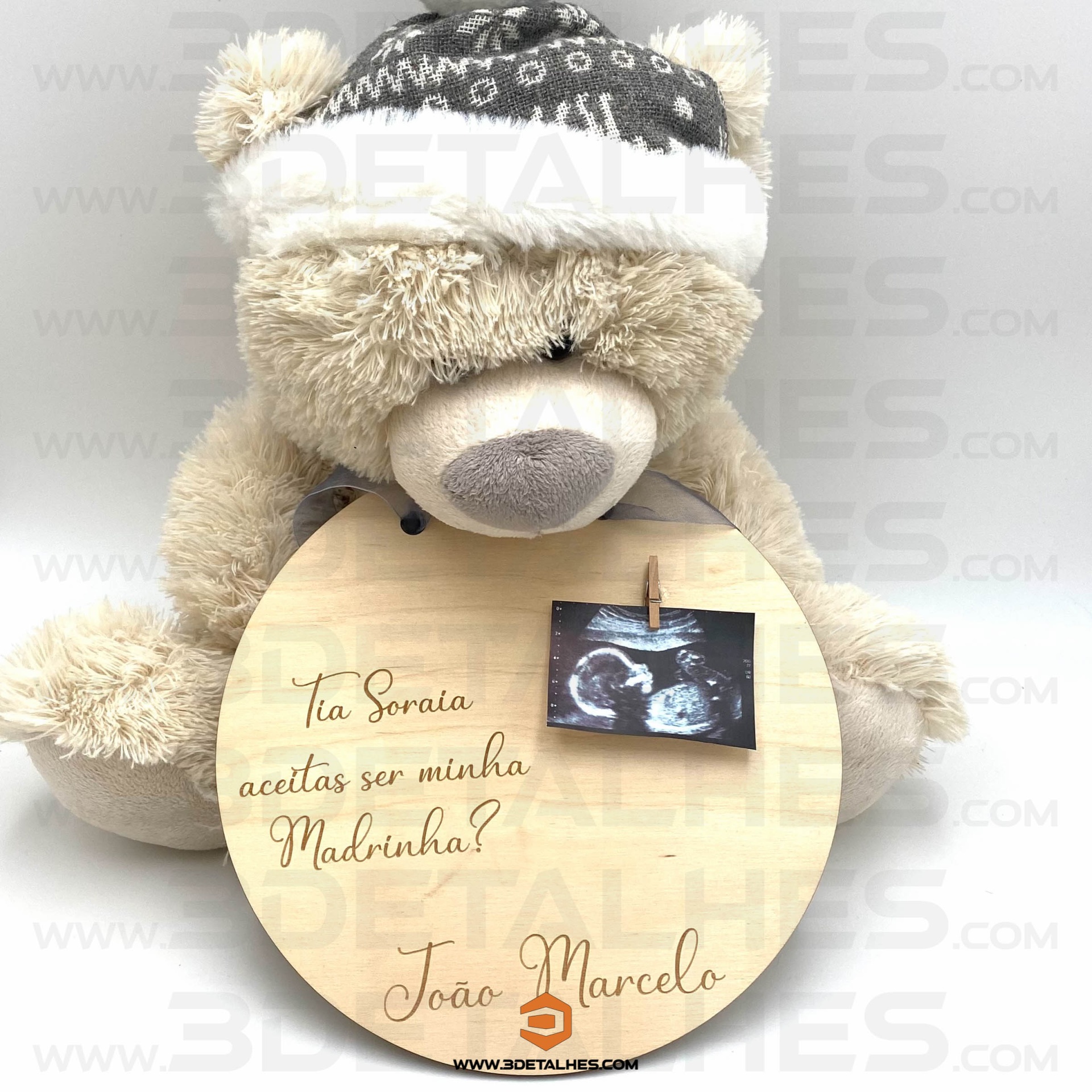 Convite Padrinhos 20cm