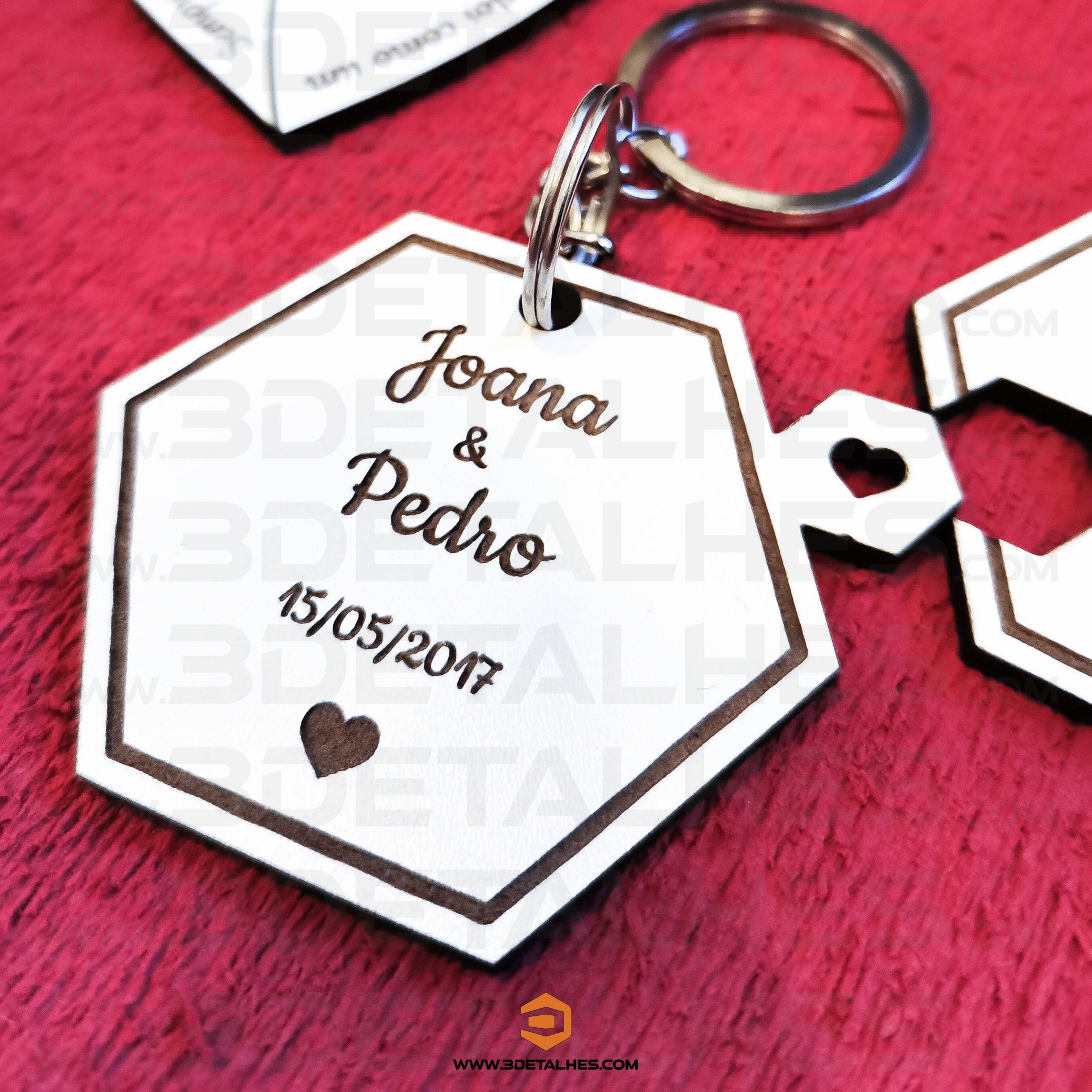 Conjunto Porta Chaves Hexágono