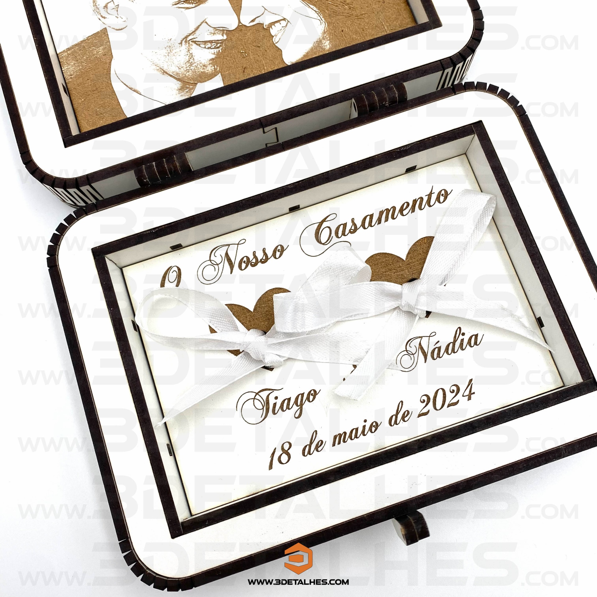 Porta Aliança com Fotografia Gravada