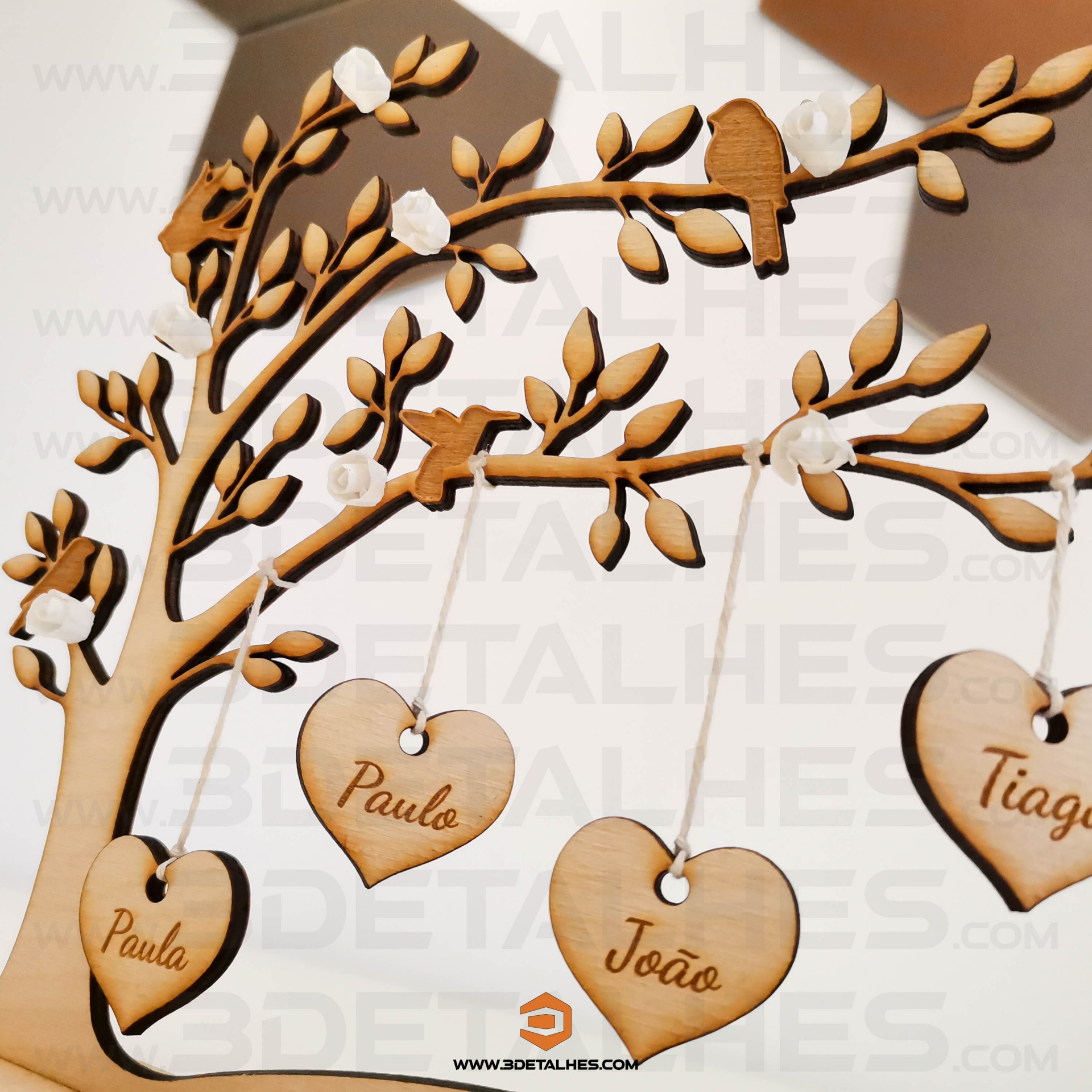 Árvore da Vida com Elementos Suspensos