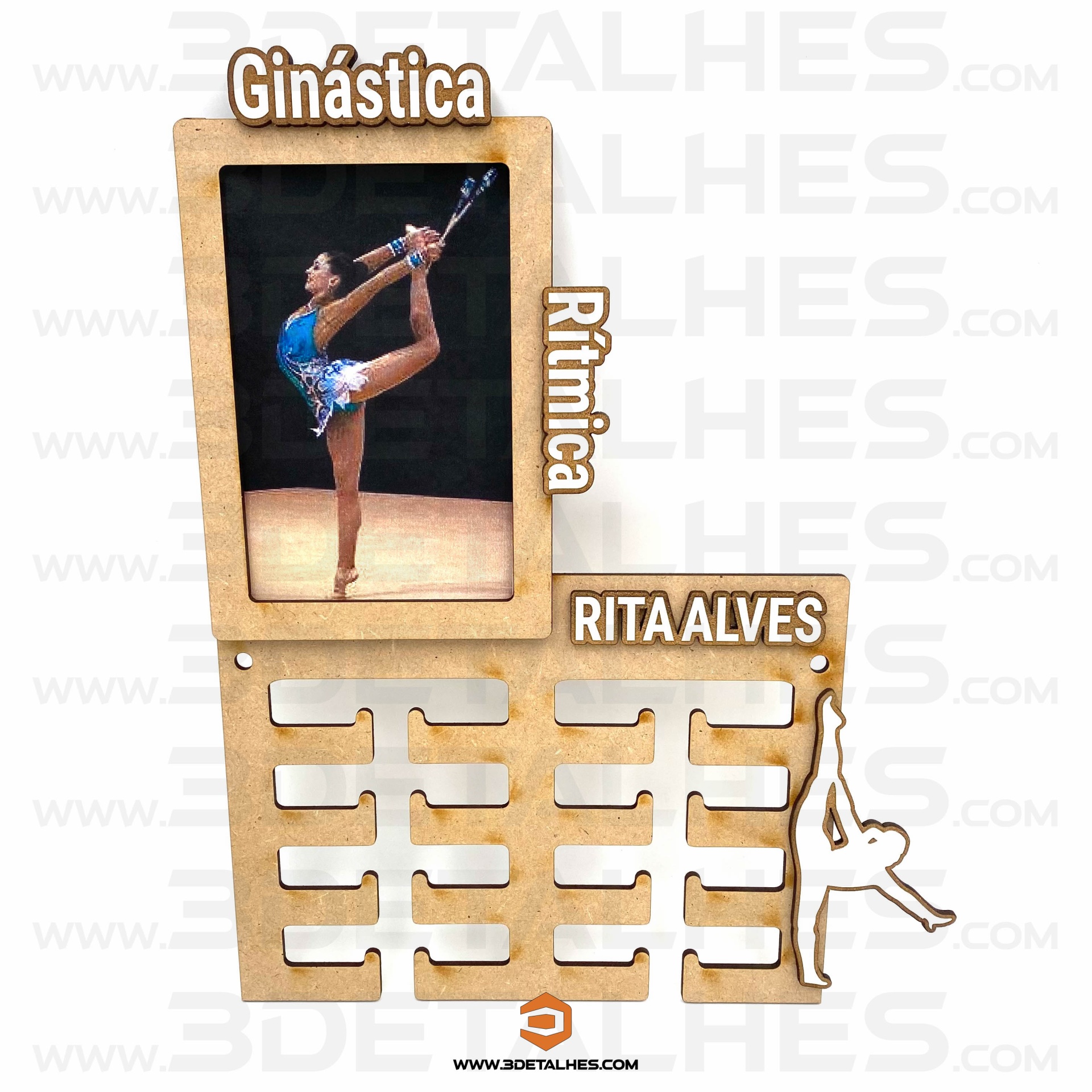 Suporte de Medalhas com Moldura