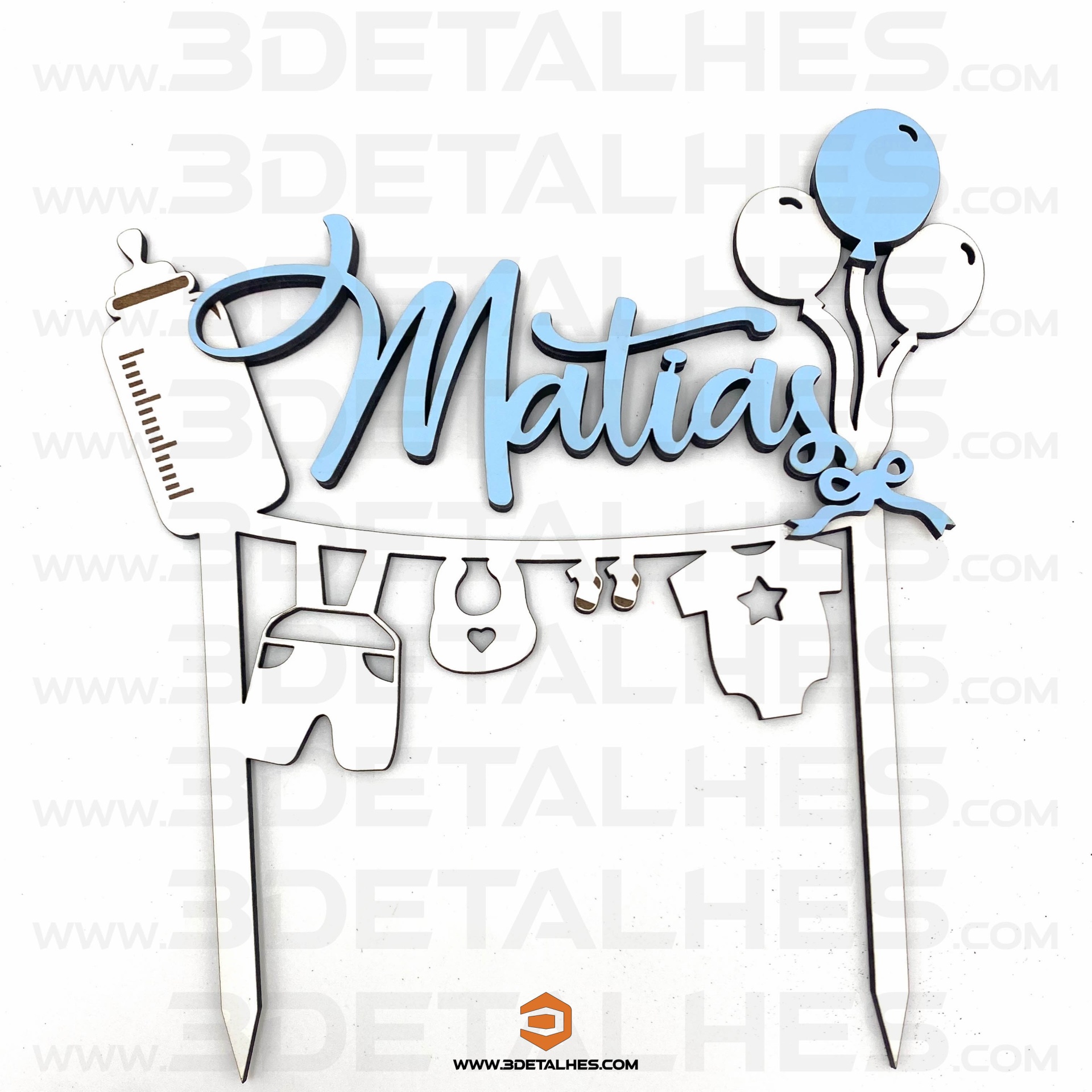 Topo de Bolo - Chá de Bebé