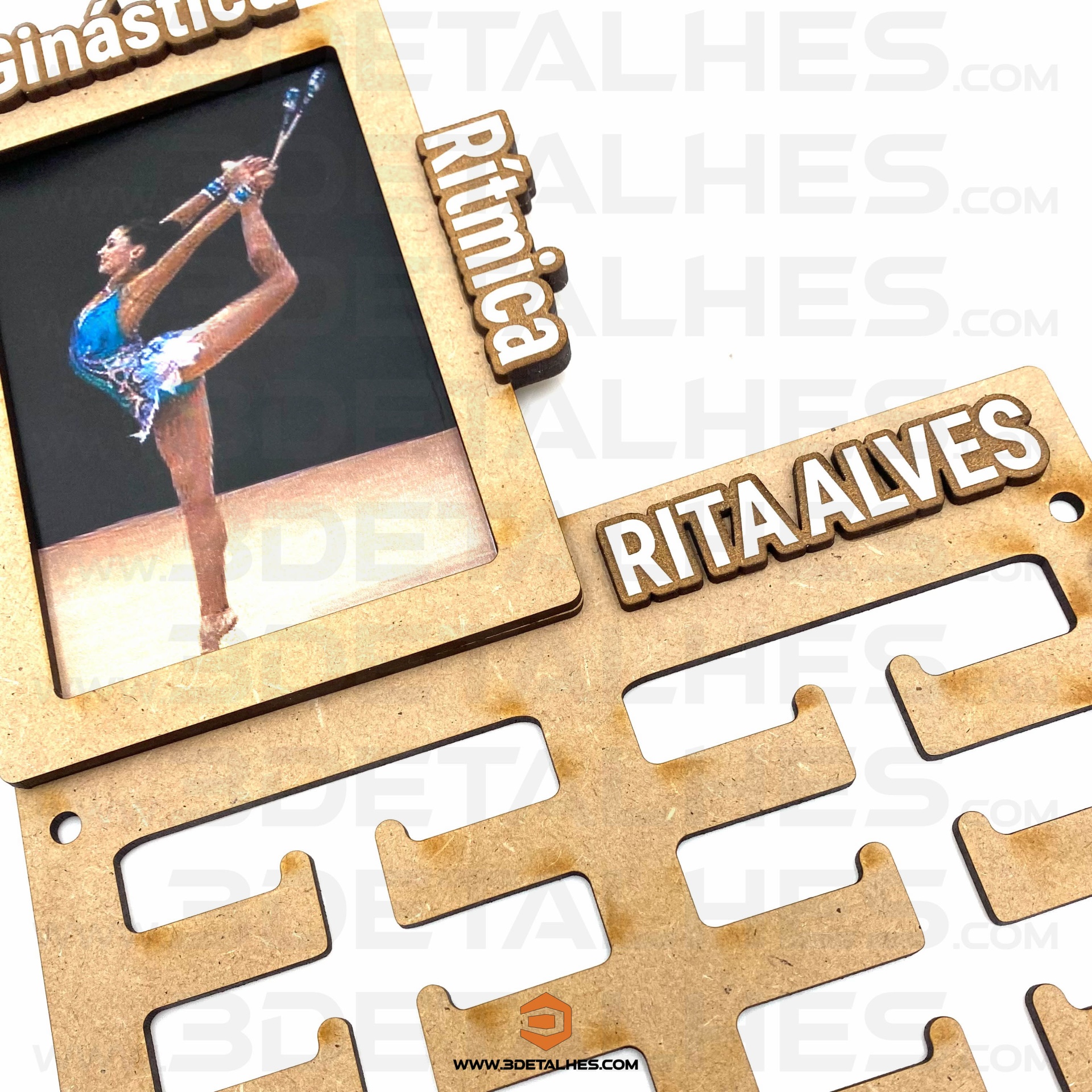 Suporte de Medalhas com Moldura