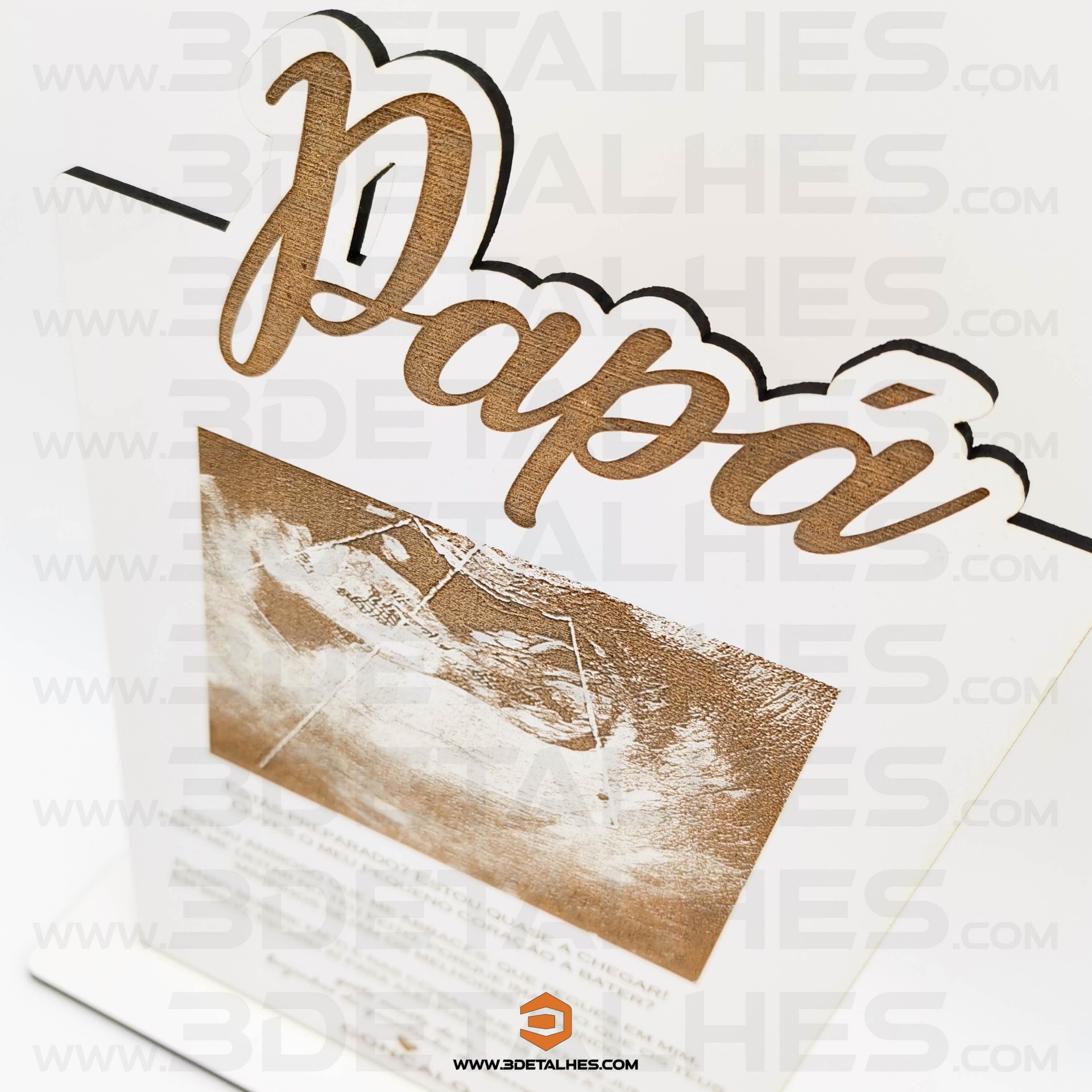 Placa com foto para o Futuro Papá