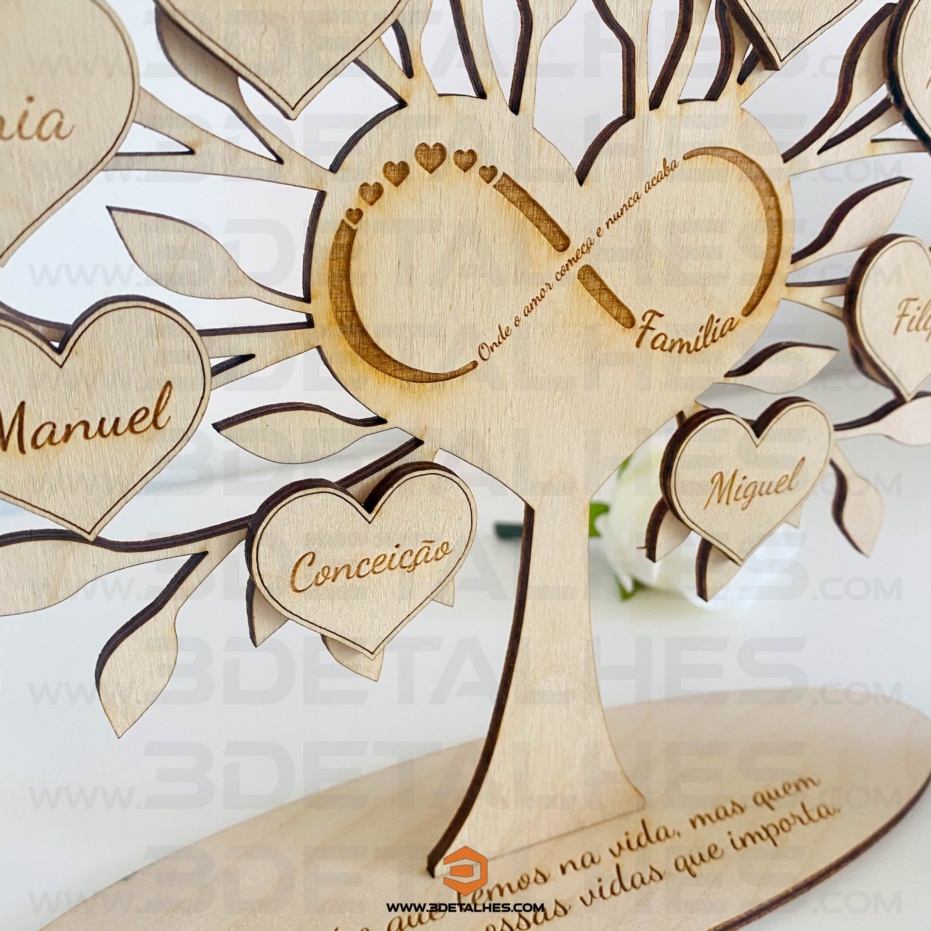 Árvore da Vida com Coração no Centro