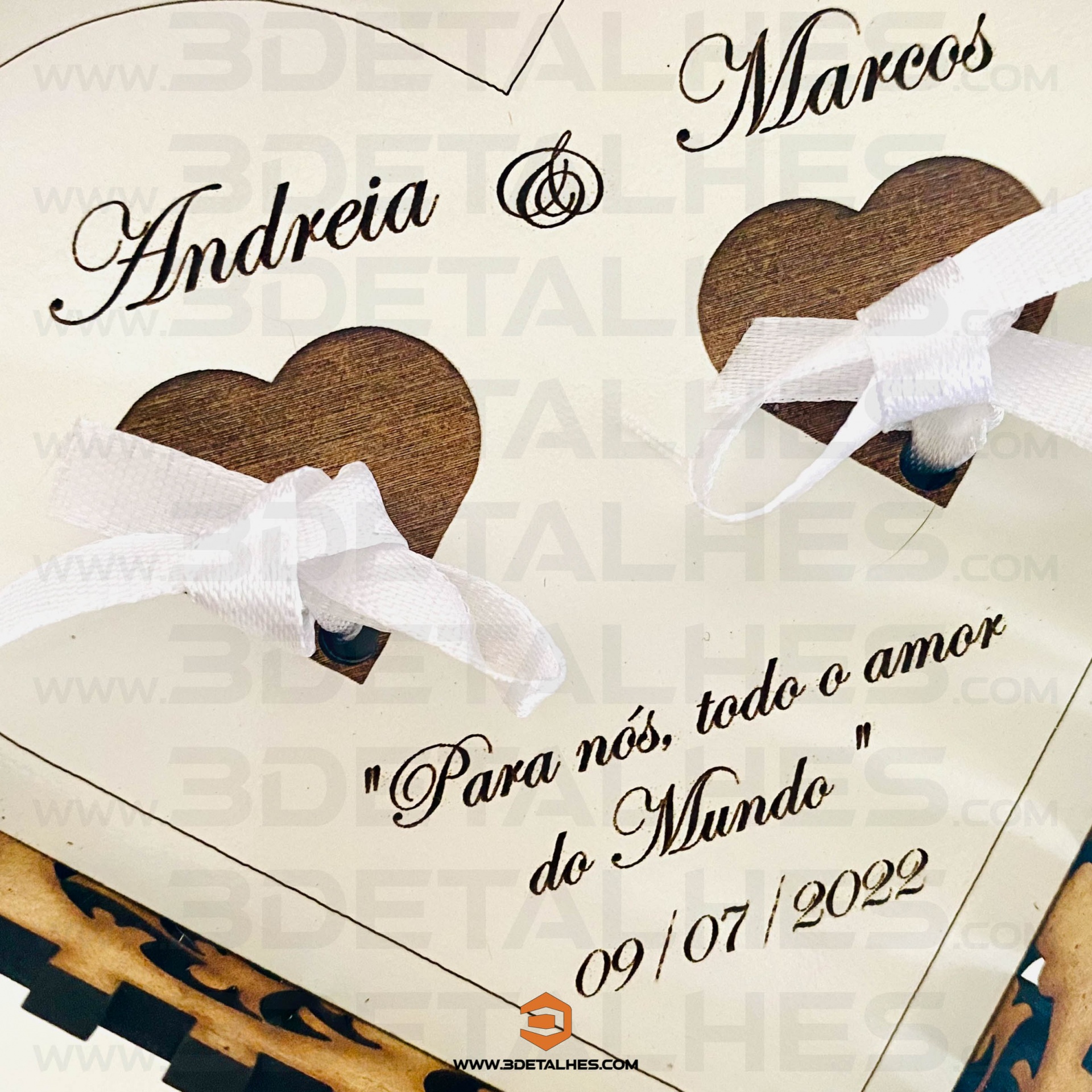 Porta Alianças Coração