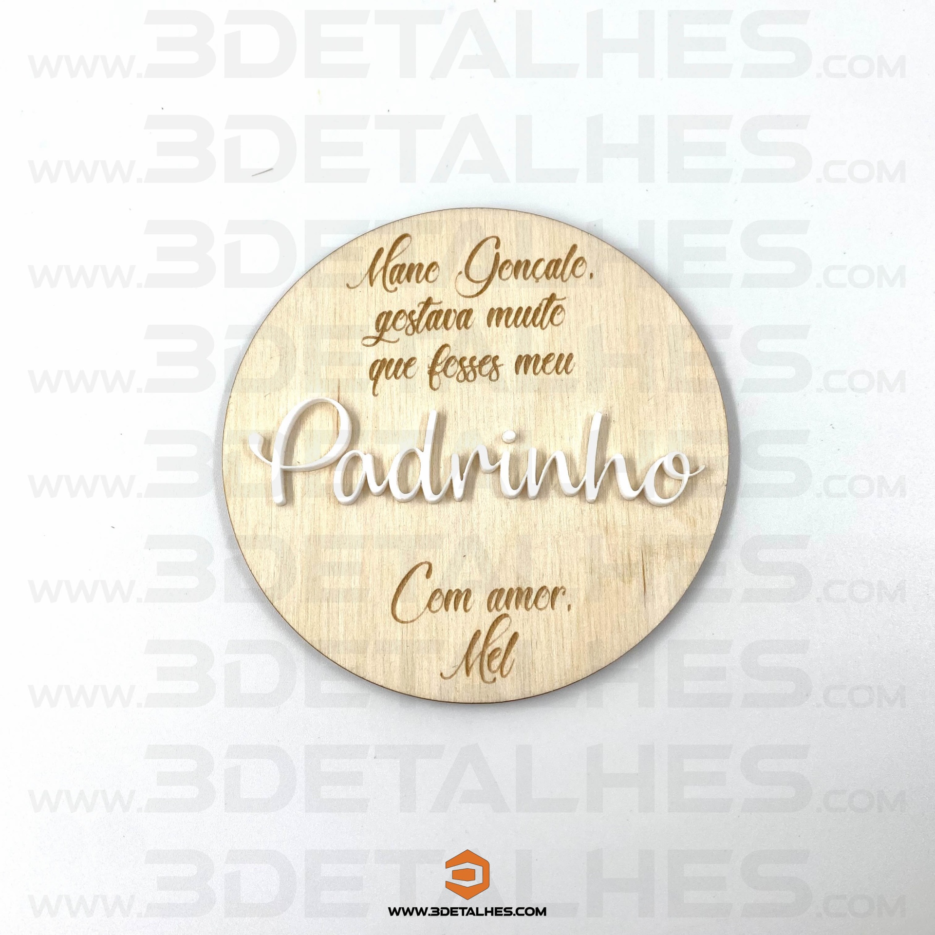 Convite Padrinhos - Circulo