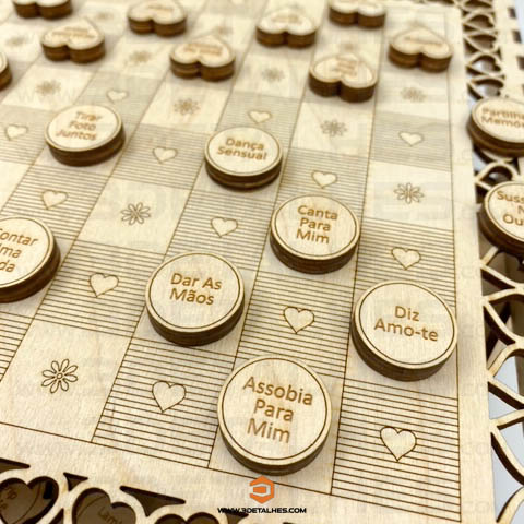 Damas d`Amantes - Jogo de Tabuleiro