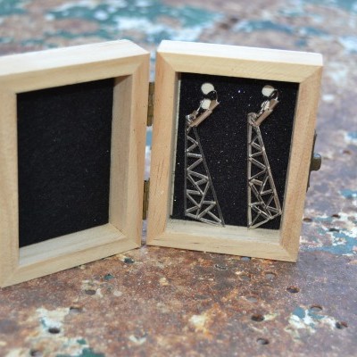 Brinco em Acrílico – Triangulos