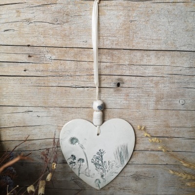 Coração em cerâmica