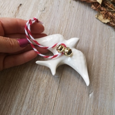 Andorinha de Natal branca