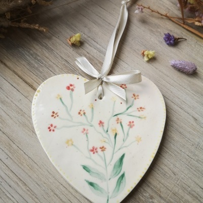 Coração em cerâmica