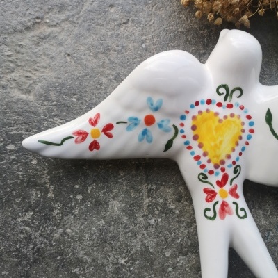 Andorinha padrão Lenços dos Namorados , em cerâmica