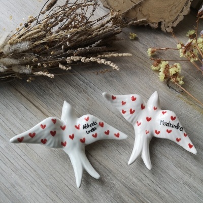 Andorinha coração Afilhada Linda