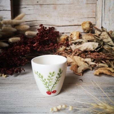 Conjunto de 6 Copinhos de café, motivos de Natal