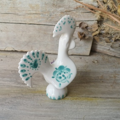 Galo tradicional em cerâmica tamanho S