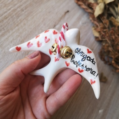 Andorinha de Natal - Obrigada Professora