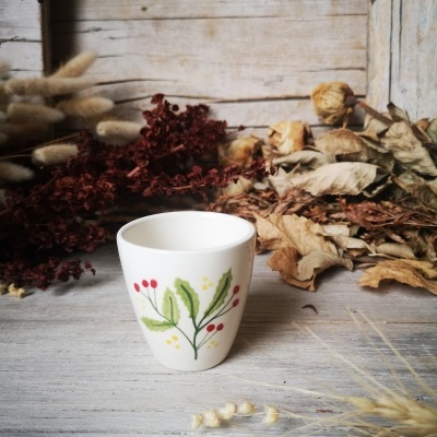 Conjunto de 6 Copinhos de café, motivos de Natal