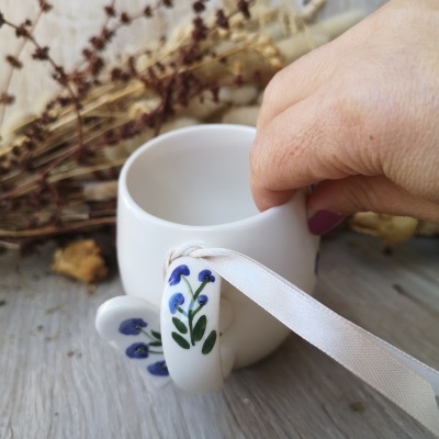 Conjunto de caneca redonda + coração