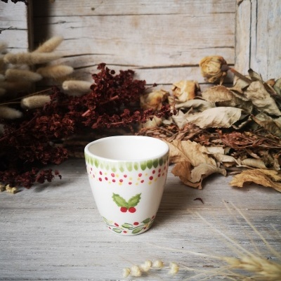 Conjunto de 6 Copinhos de café, motivos de Natal