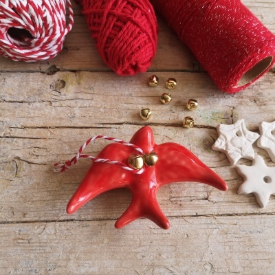 Andorinha de Natal vermelha