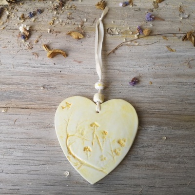 Coração em cerâmica