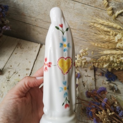 Nossa Senhora em cerâmica- Padrão Lenços dos Namorados