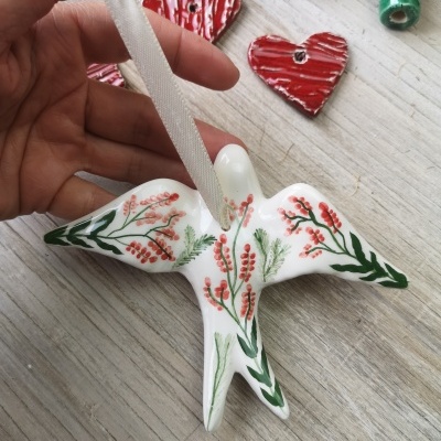 Andorinha padrão Alfazema vermelha