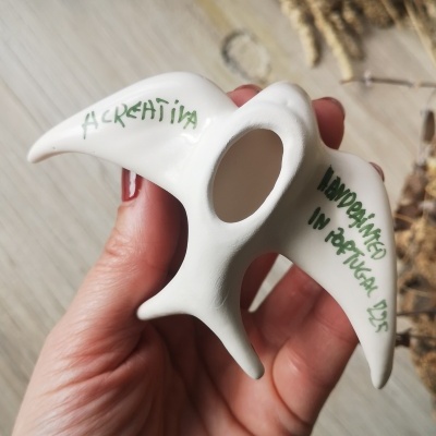 Andorinha em cerâmica, padrão Alfazema